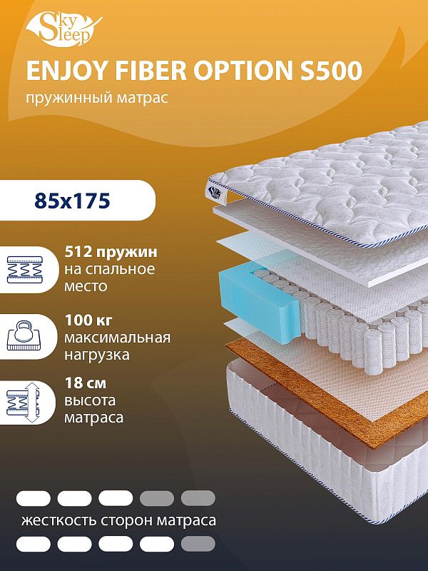 Матрас SkySleep ENJOY FIBER OPTION S500