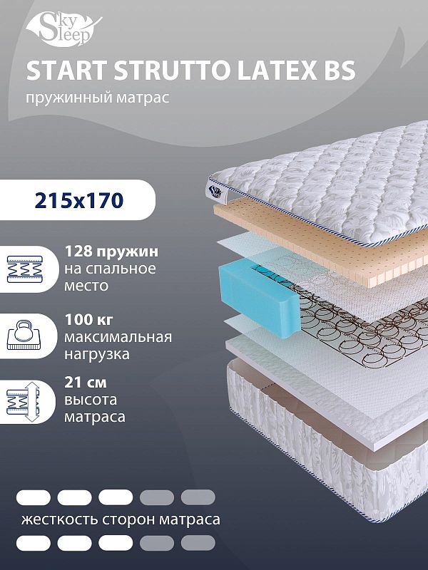 Матрас SkySleep START STRUTTO LATEX BS