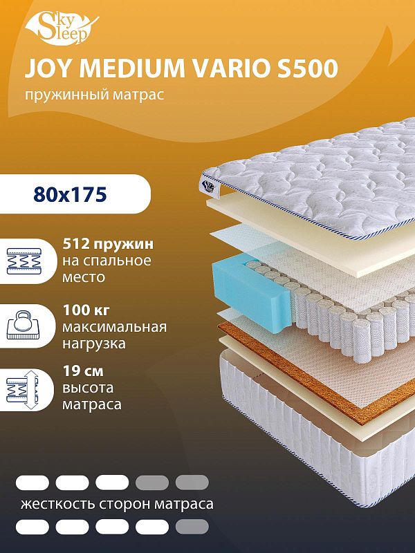Матрас SkySleep JOY MEDIUM VARIO S500