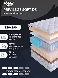 Матрас SkySleep PRIVILEGE SOFT DS фото 1