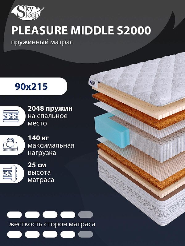 Матрас SkySleep PLEASURE MIDDLE S2000