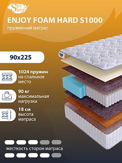 Матрас SkySleep ENJOY FOAM HARD S1000 фото 1