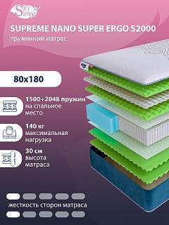 Матрас SkySleep SUPREME NANO SUPER ERGO S2000 фото 1