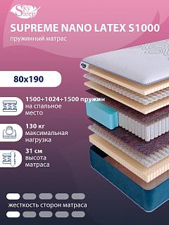 Матрас SkySleep SUPREME NANO LATEX S1000 фото 1