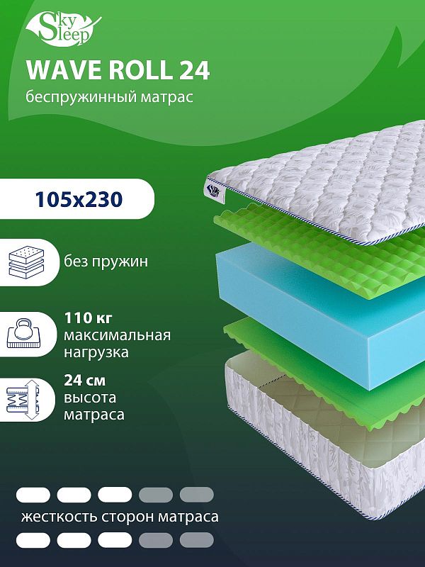 Матрас SkySleep WAVE Roll 24