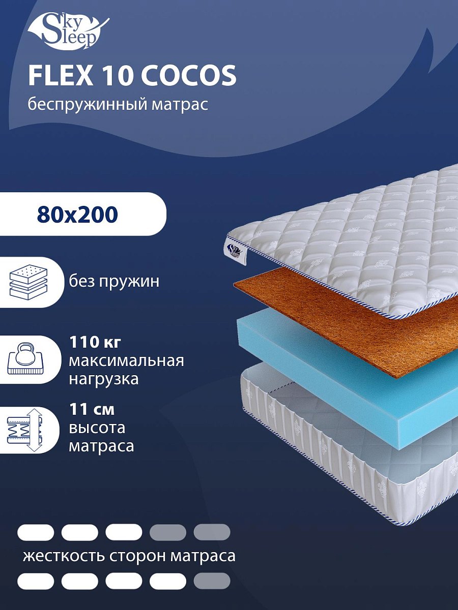 Матрас SkySleep Flex 10 Cocos