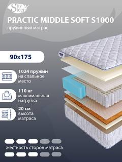 Матрас SkySleep PRACTIC MIDDLE SOFT S1000 фото 1
